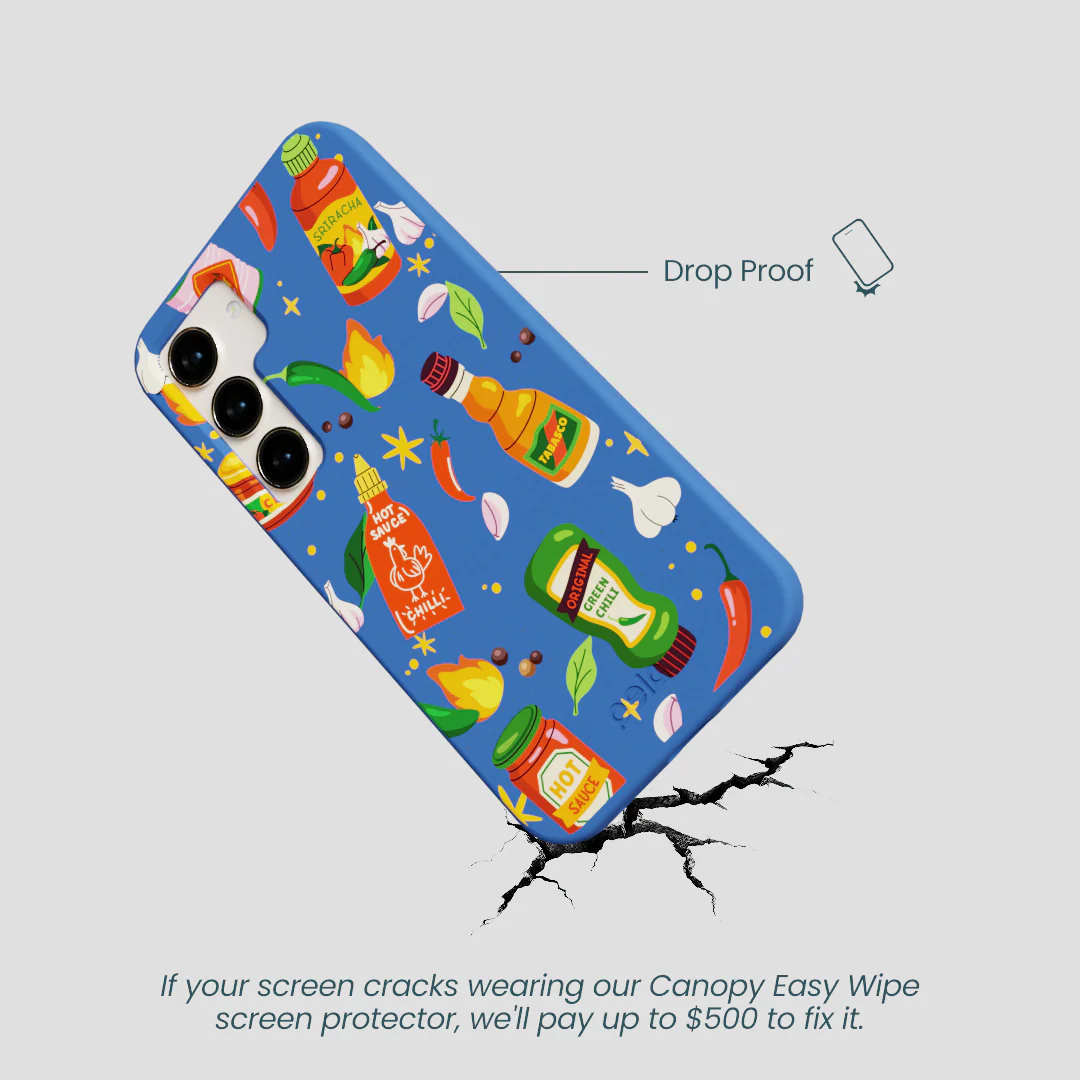 Electric Blue Hot Stuff Samsung Galaxy S23 Case - Image 5