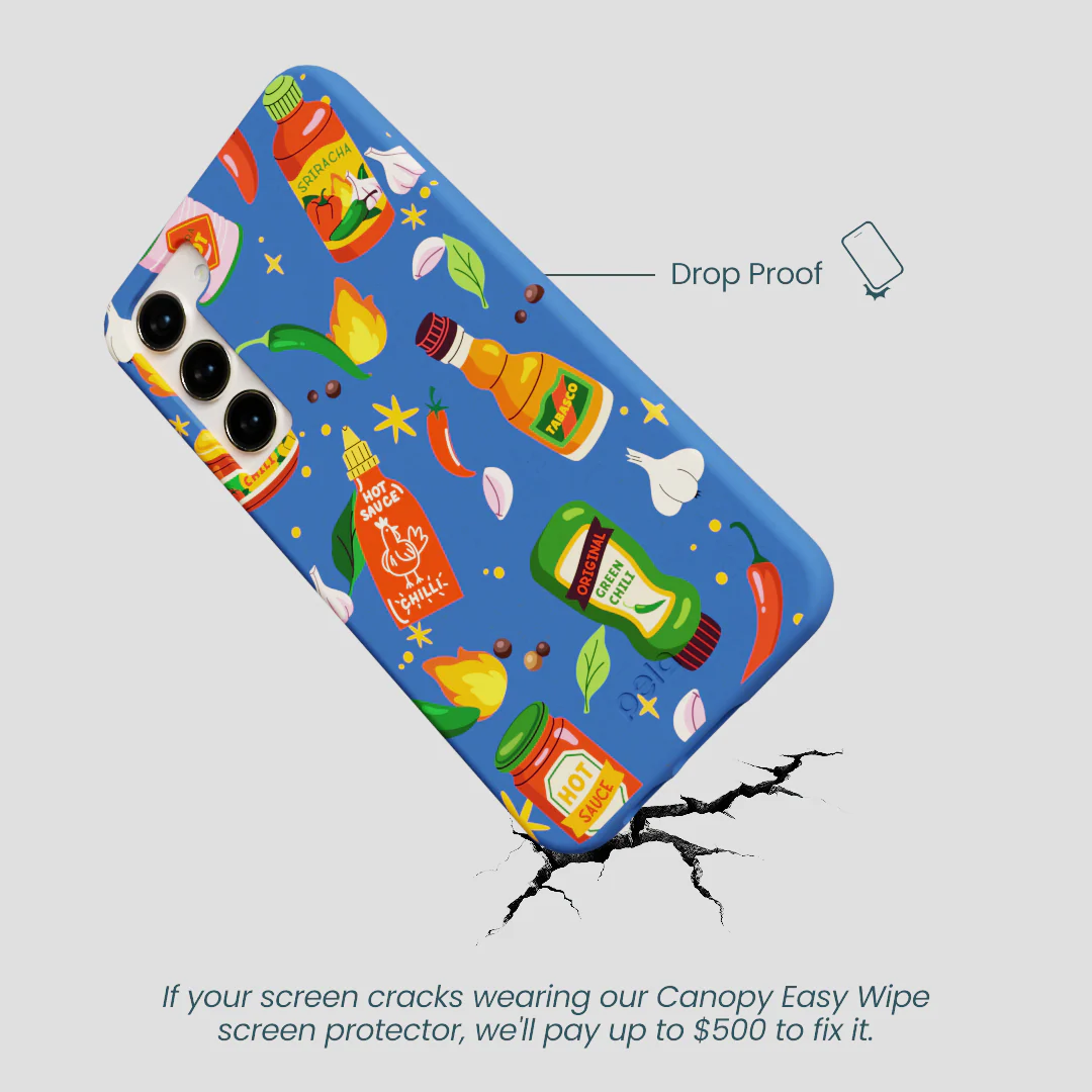 Electric Blue Hot Stuff Samsung Galaxy S23+(Plus) Case - Image 5
