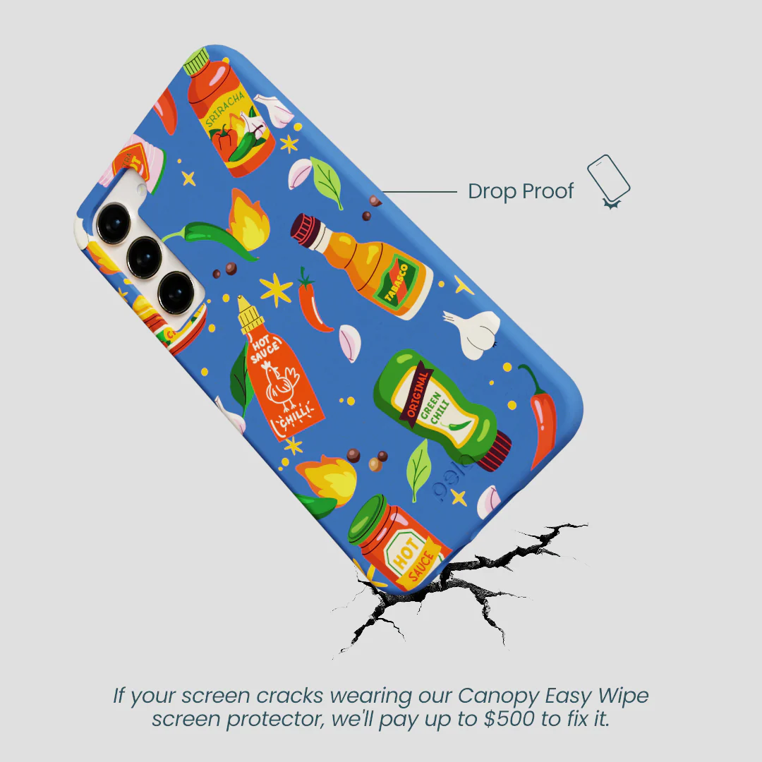 Electric Blue Hot Stuff Samsung Galaxy S24+(Plus) Case - Image 5