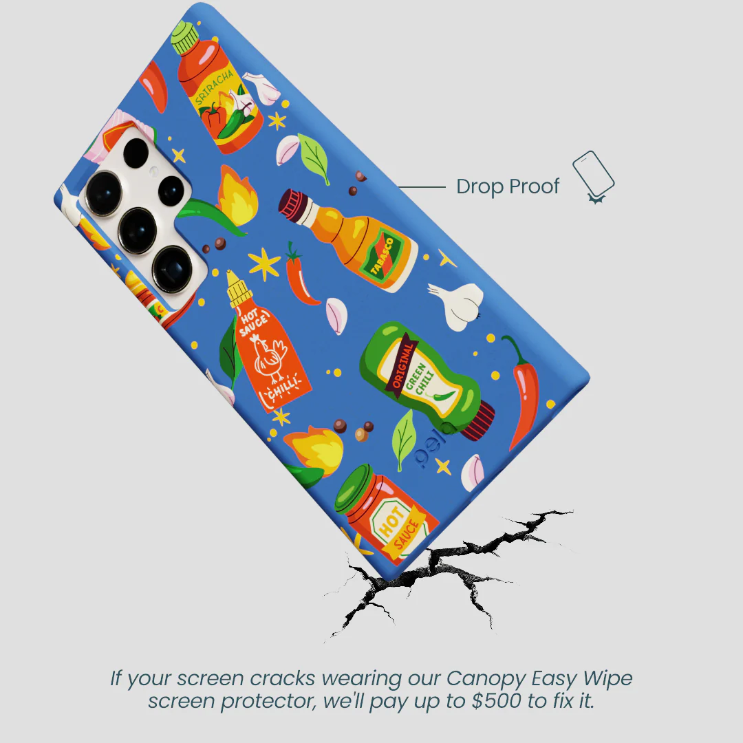 Electric Blue Hot Stuff Samsung Galaxy S24 Ultra Case - Image 5