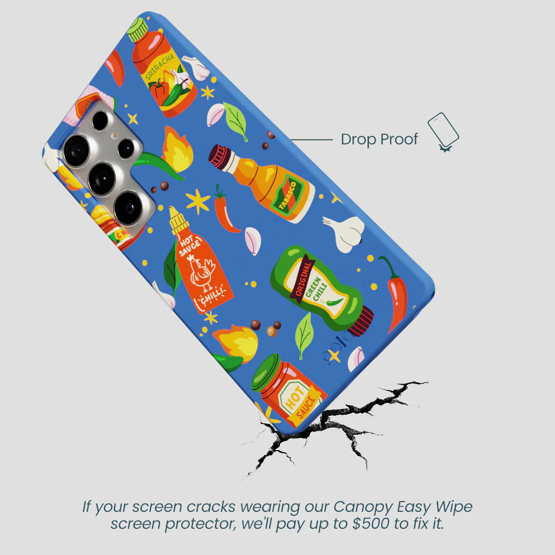 Electric Blue Hot Stuff Samsung Galaxy S25 Ultra Case - Image 5