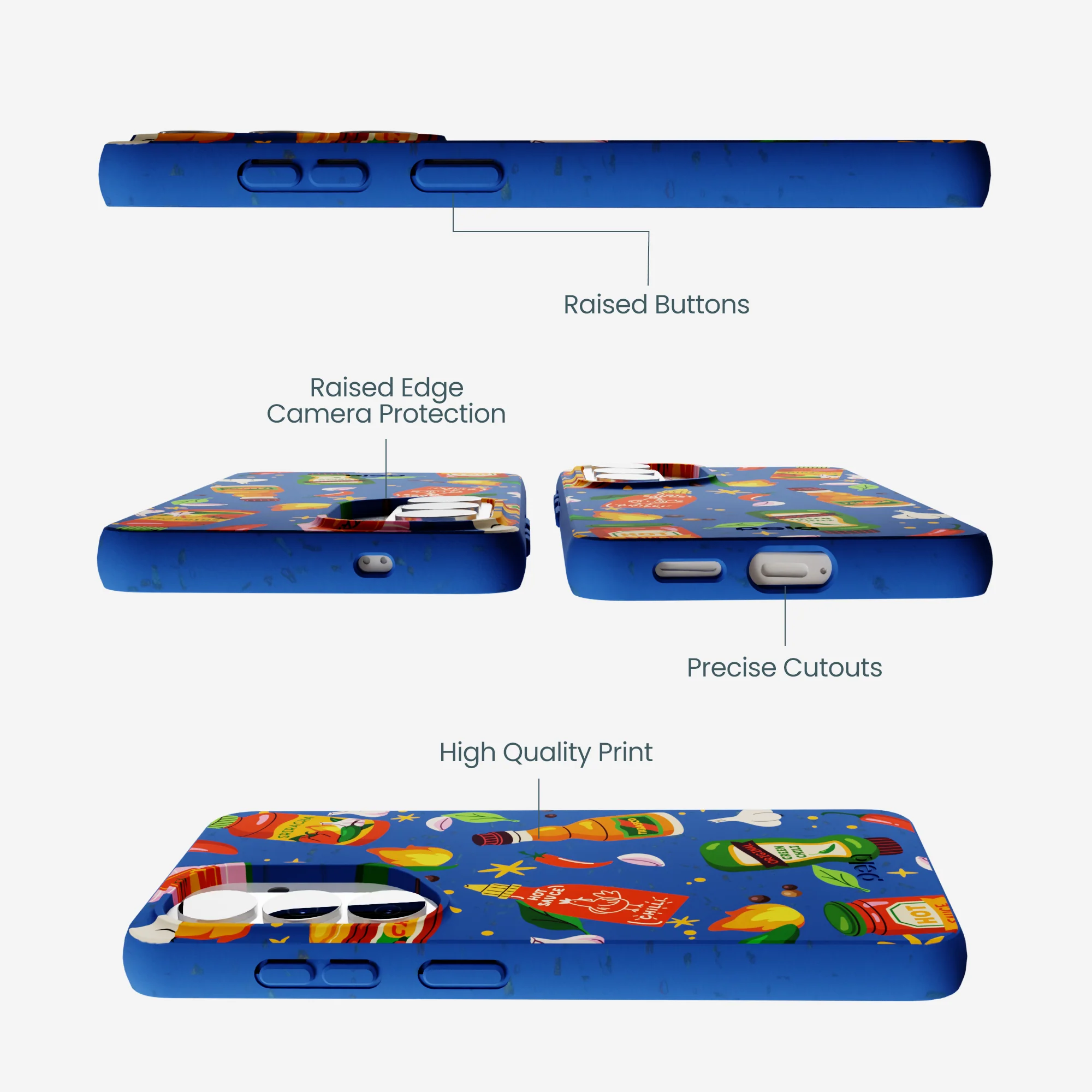 Electric Blue Hot Stuff Samsung Galaxy S26 Case - Image 3
