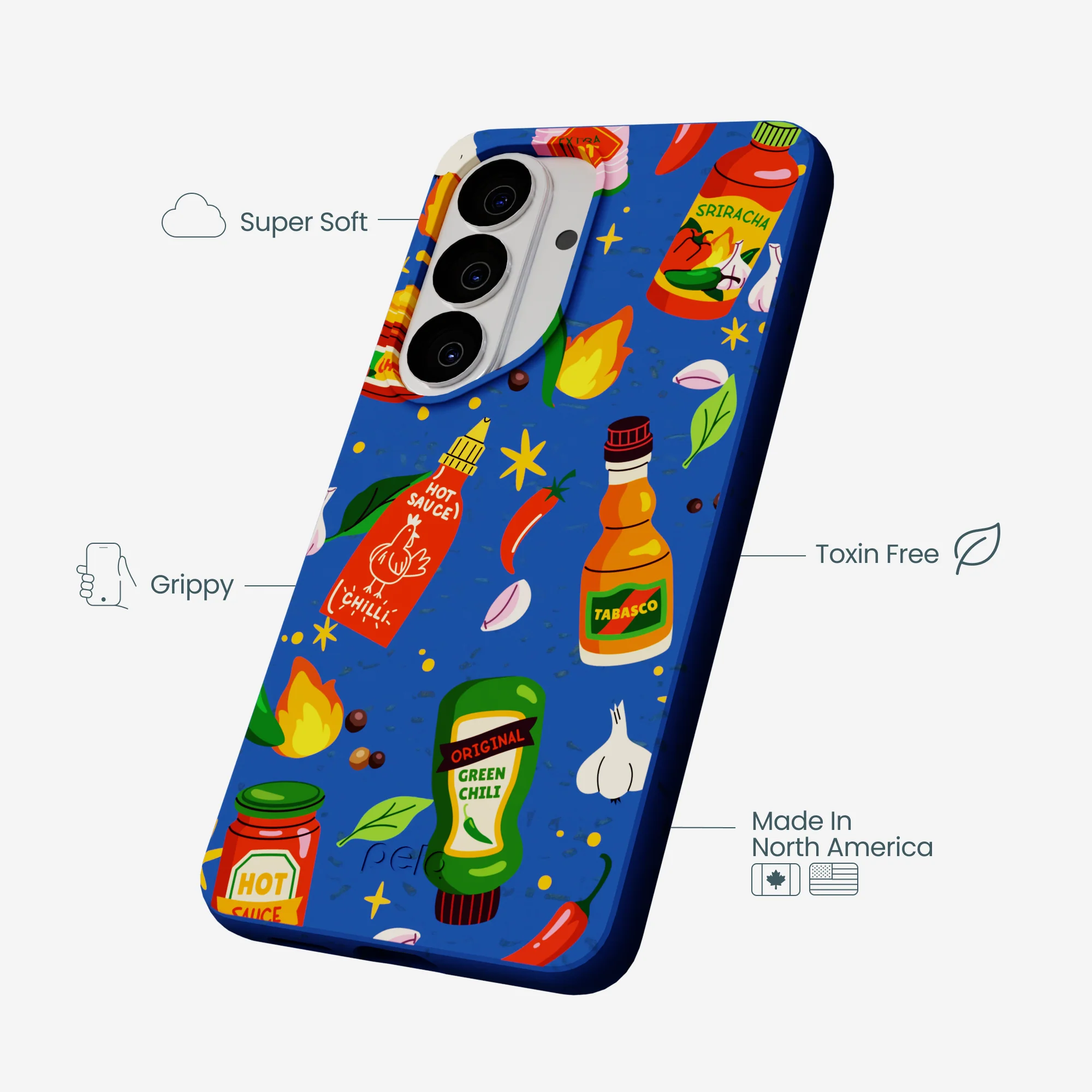 Electric Blue Hot Stuff Samsung Galaxy S26 Case - Image 4