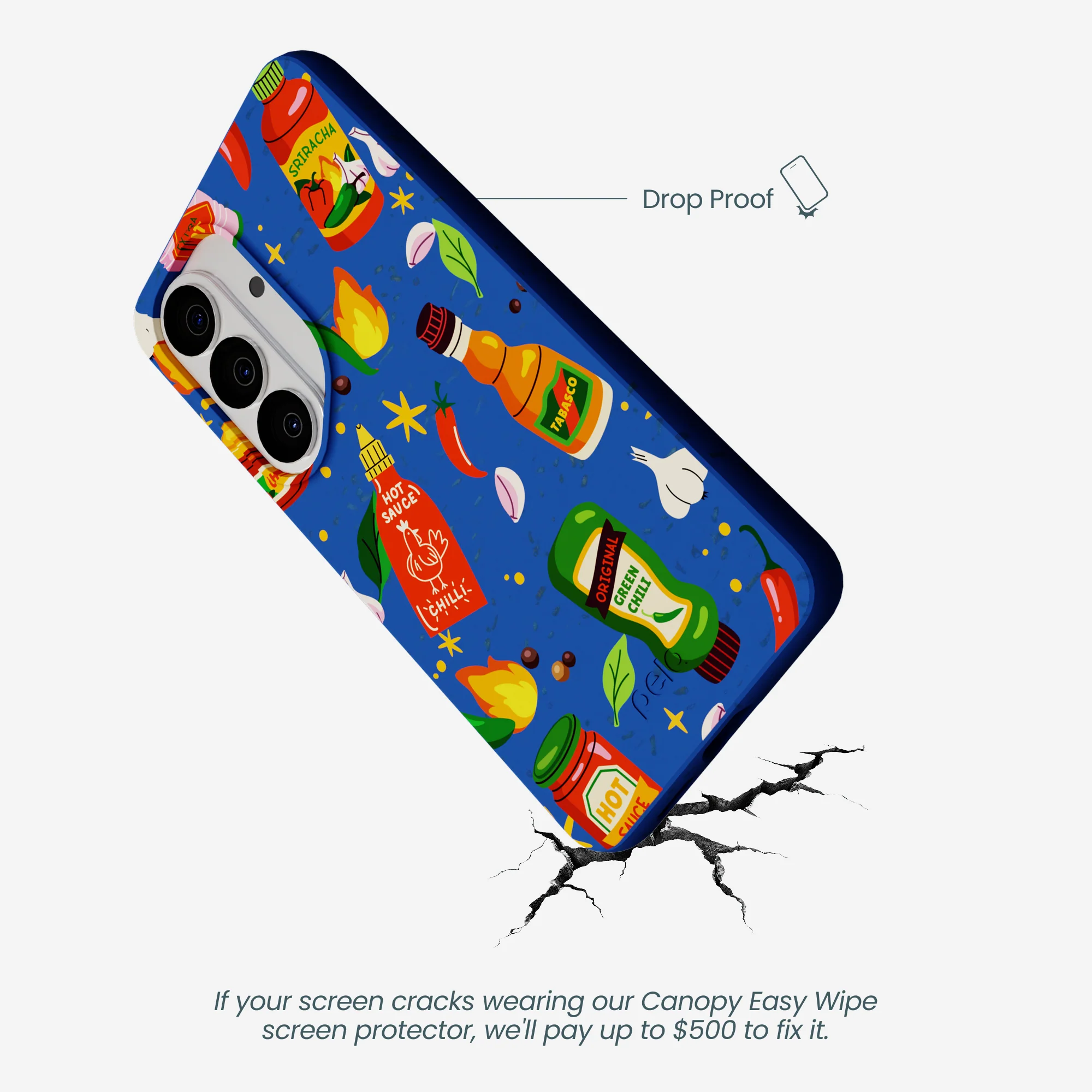 Electric Blue Hot Stuff Samsung Galaxy S26 Case - Image 5