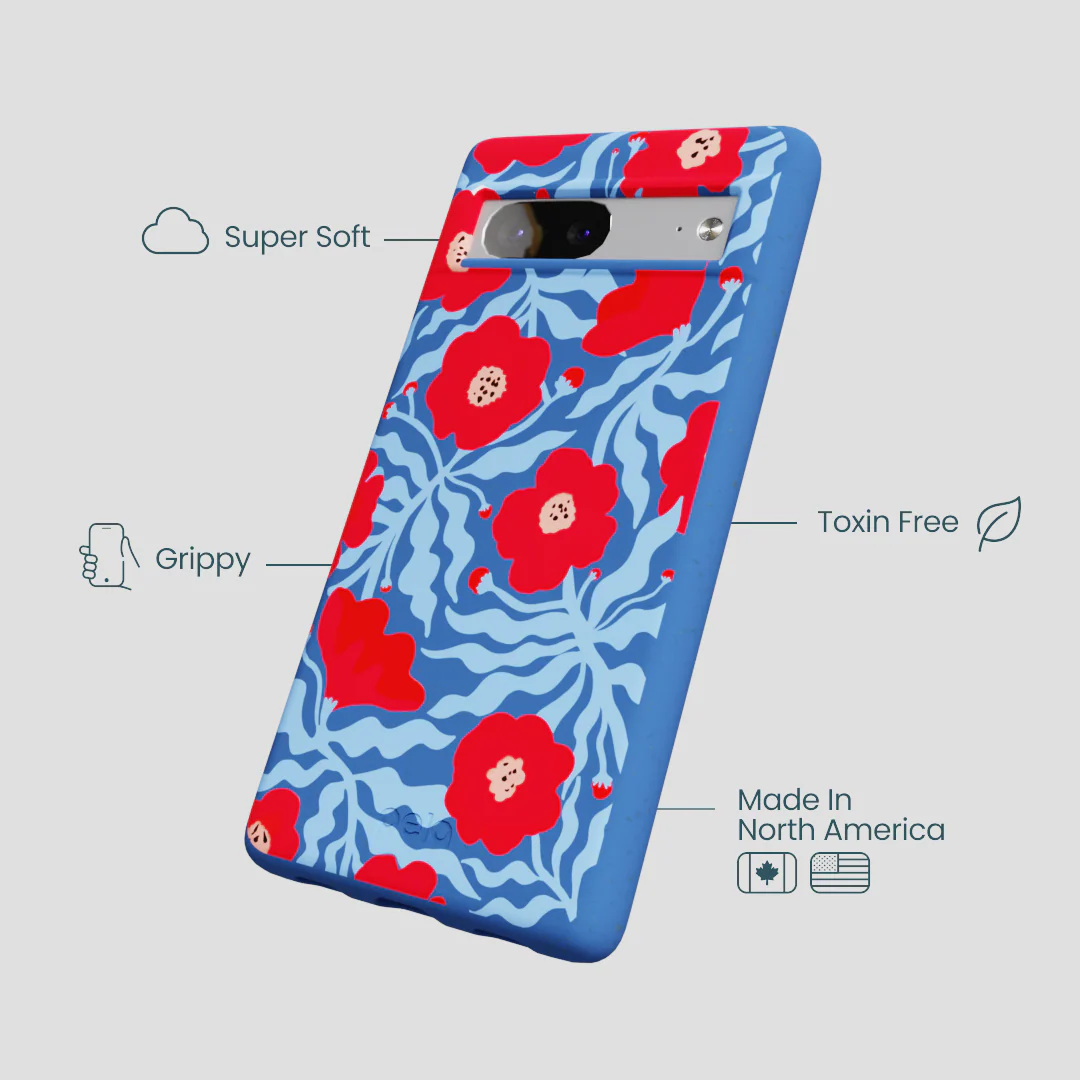 Electric Blue Indigo Ember Google Pixel 7 Case - Image 3