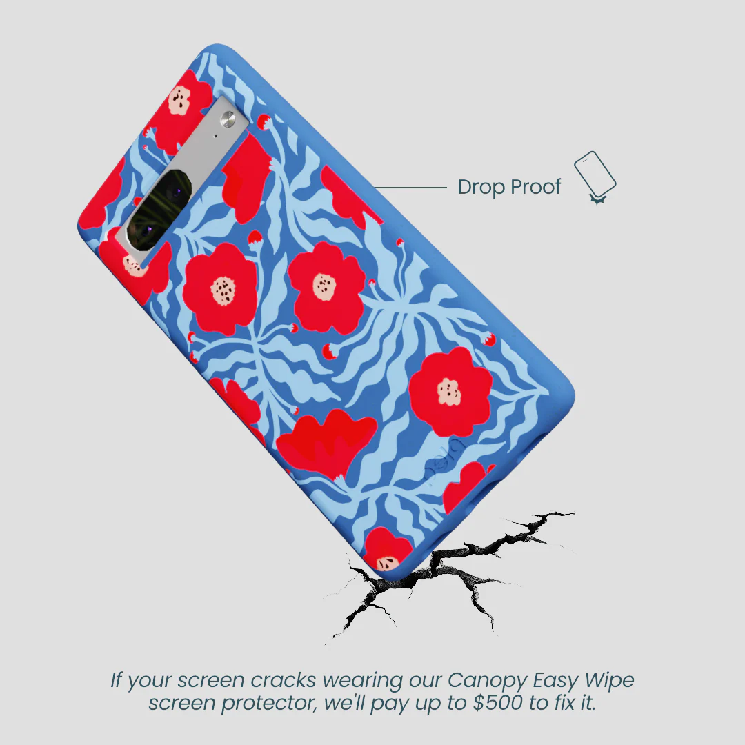 Electric Blue Indigo Ember Google Pixel 7 Case - Image 4