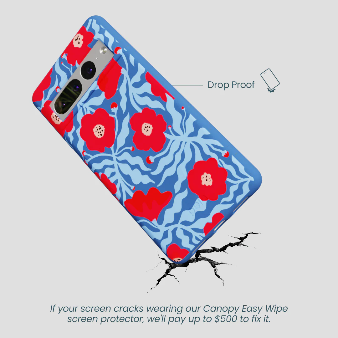 Electric Blue Indigo Ember Google Pixel 7 Pro Case - Image 4
