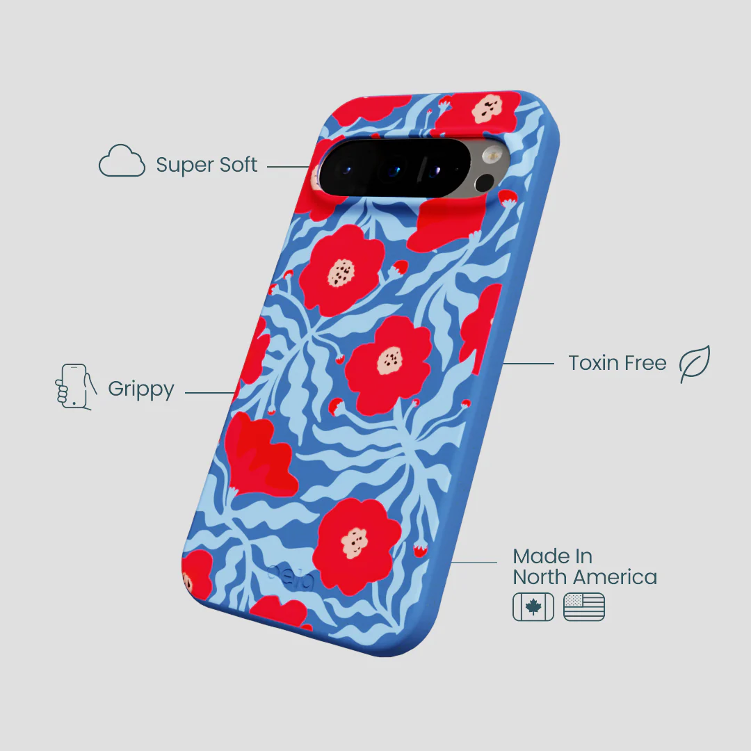 Electric Blue Indigo Ember Google Pixel 9/9 Pro Case - Image 3