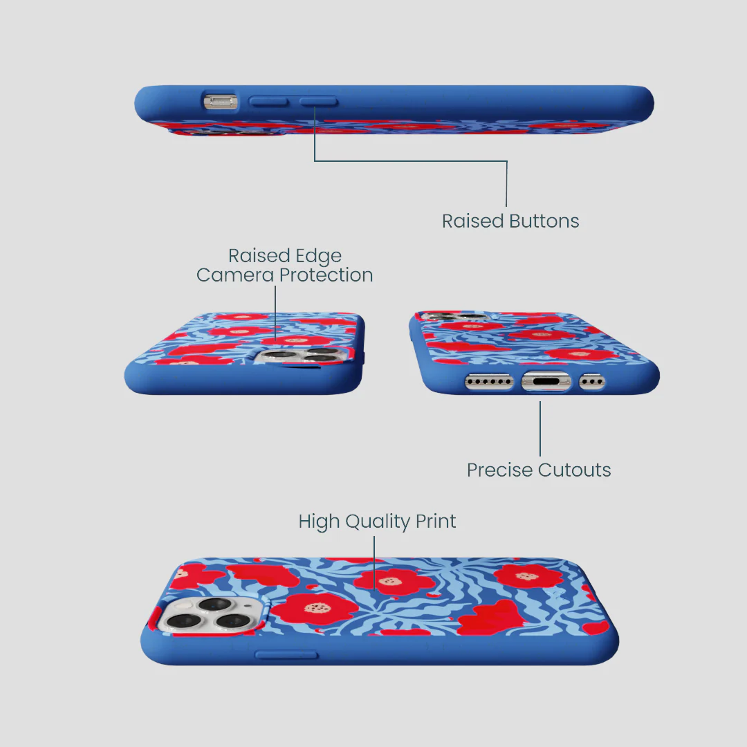 Electric Blue Indigo Ember iPhone 11 Pro Case - Image 2