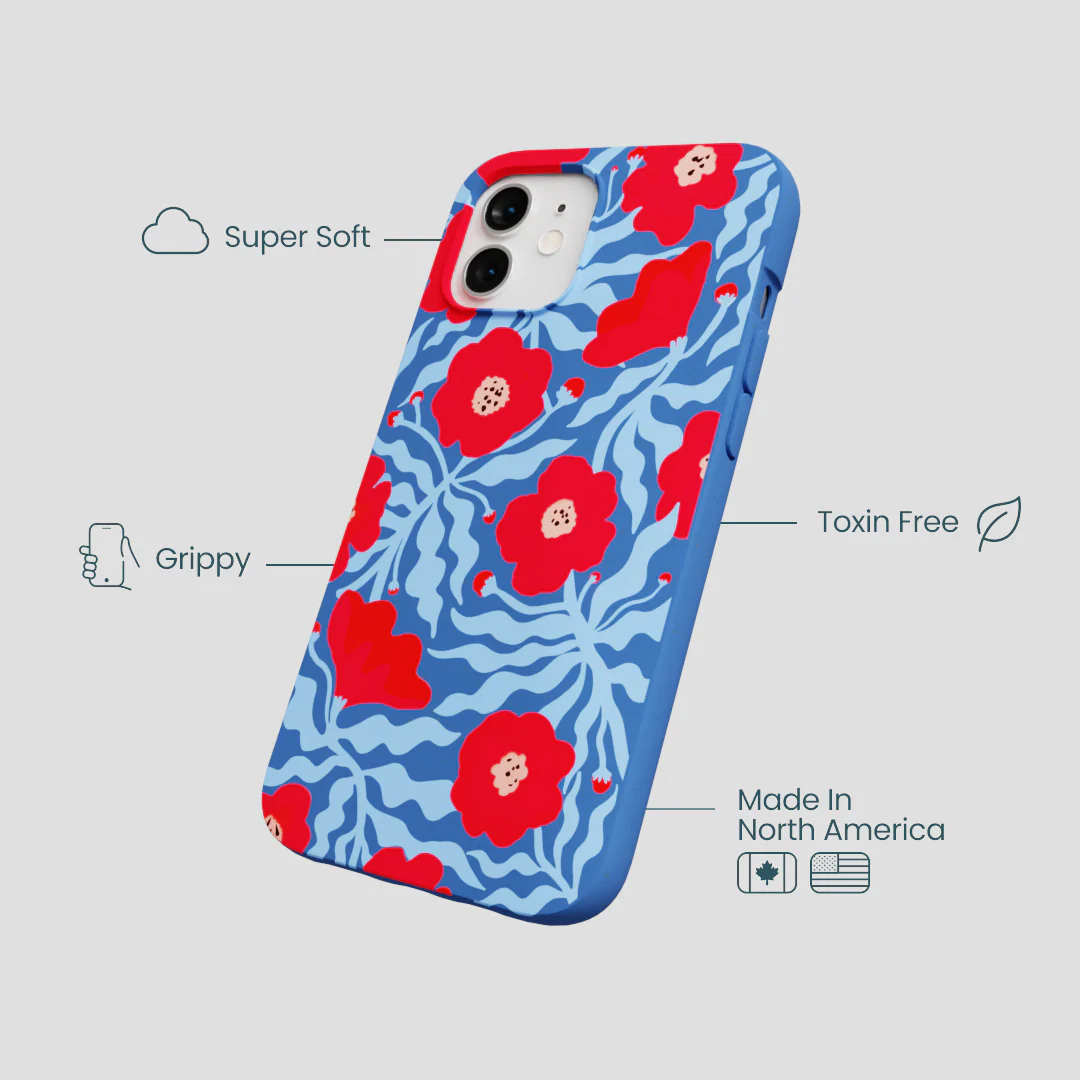 Electric Blue Indigo Ember iPhone 12/ iPhone 12 Pro Case - Image 3