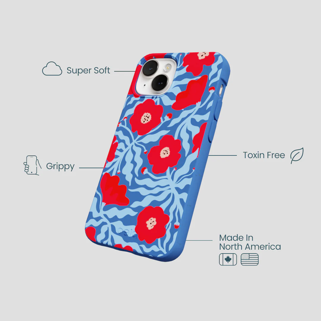 Electric Blue Indigo Ember iPhone 13 Mini Case - Image 3