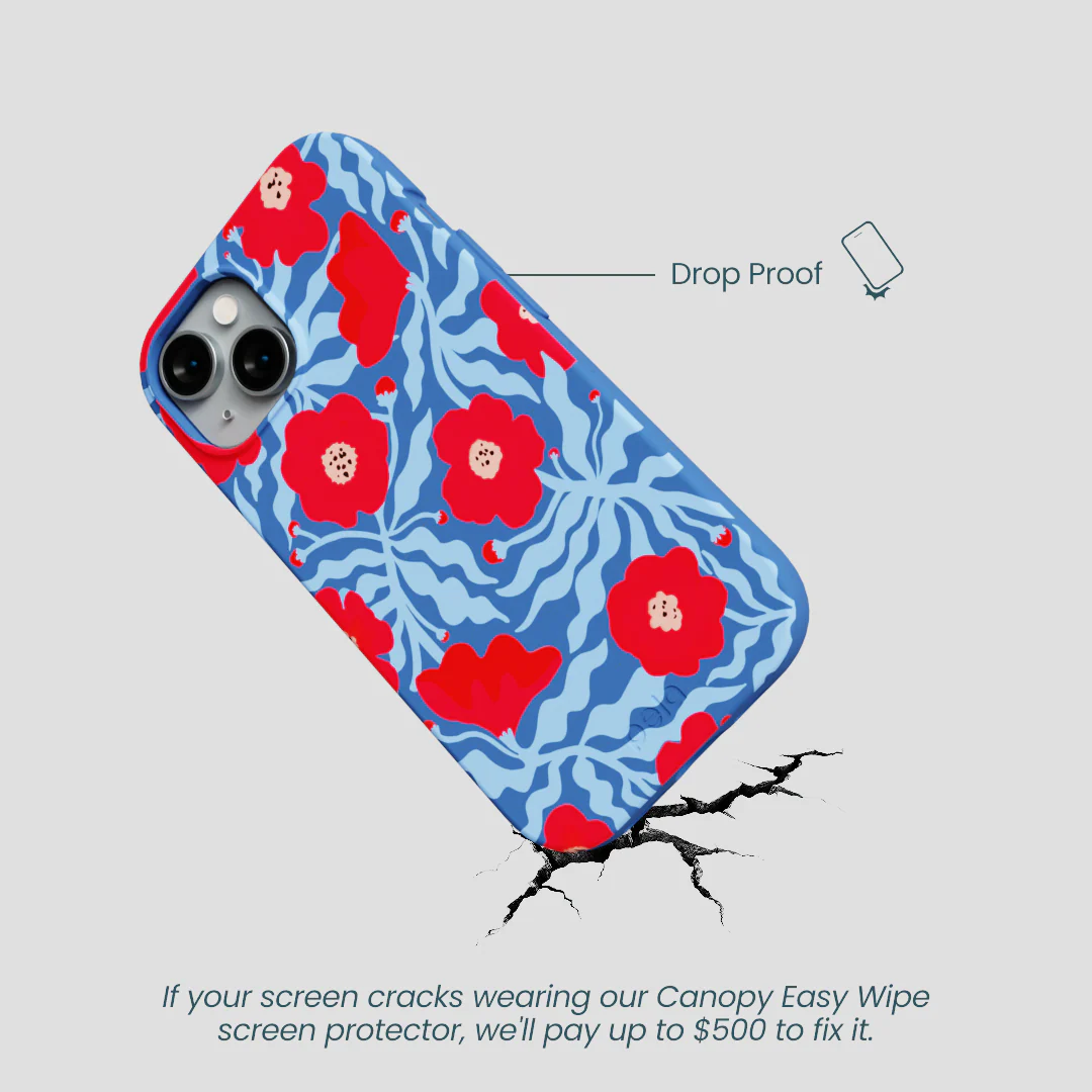 Electric Blue Indigo Ember iPhone 14 Case - Image 4
