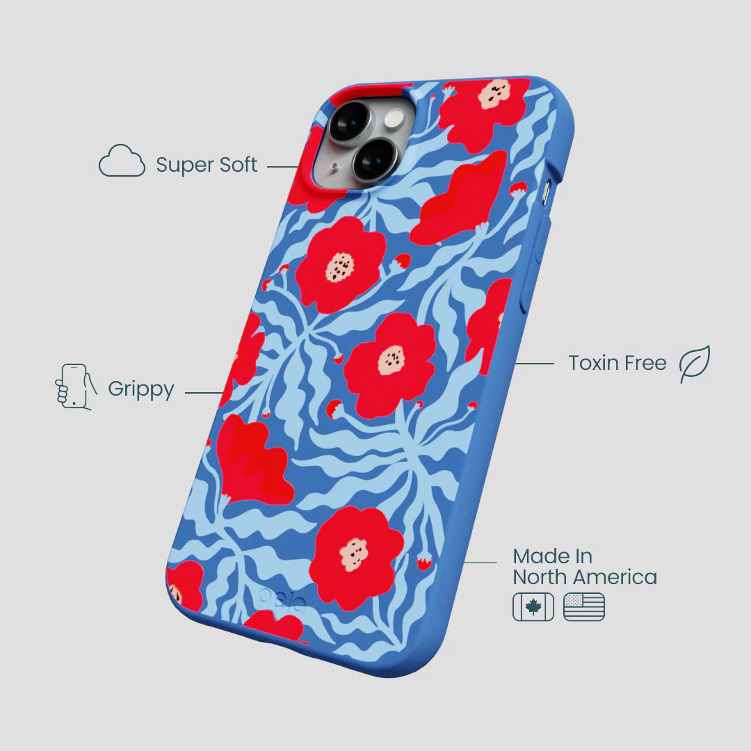 Electric Blue Indigo Ember iPhone 14 Plus Case - Image 3