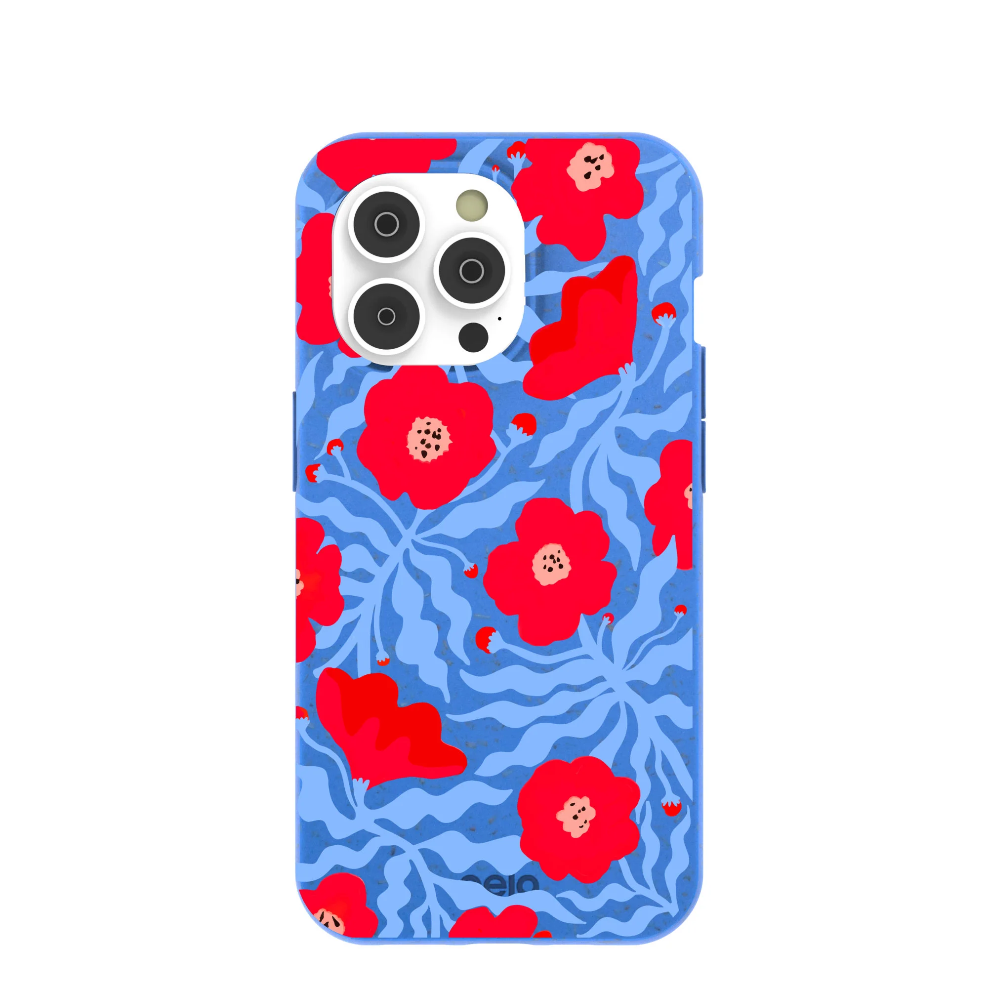 Electric Blue Indigo Ember iPhone 14 Pro Case