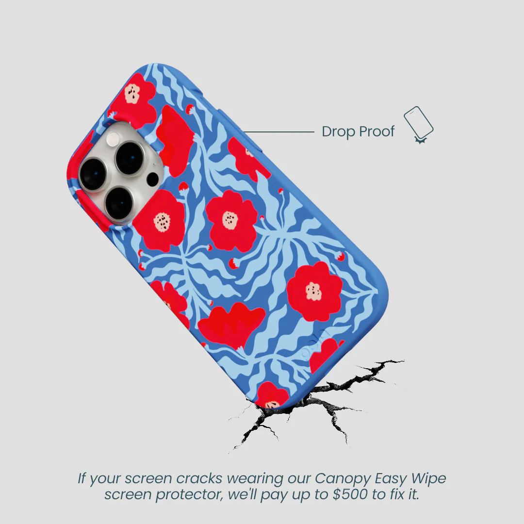 Electric Blue Indigo Ember iPhone 14 Pro Case - Image 4