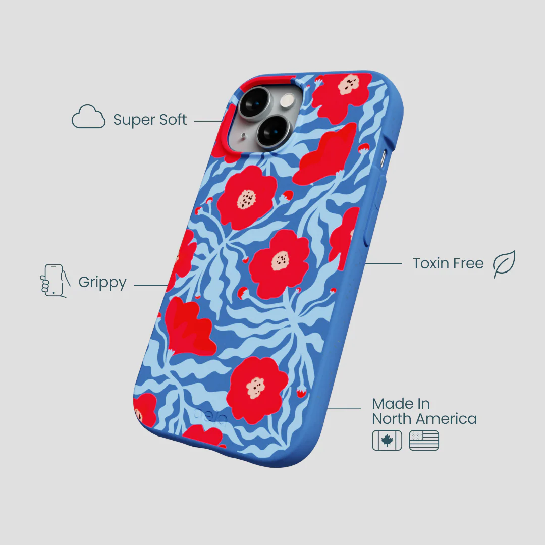 Electric Blue Indigo Ember iPhone 15 Case - Image 3