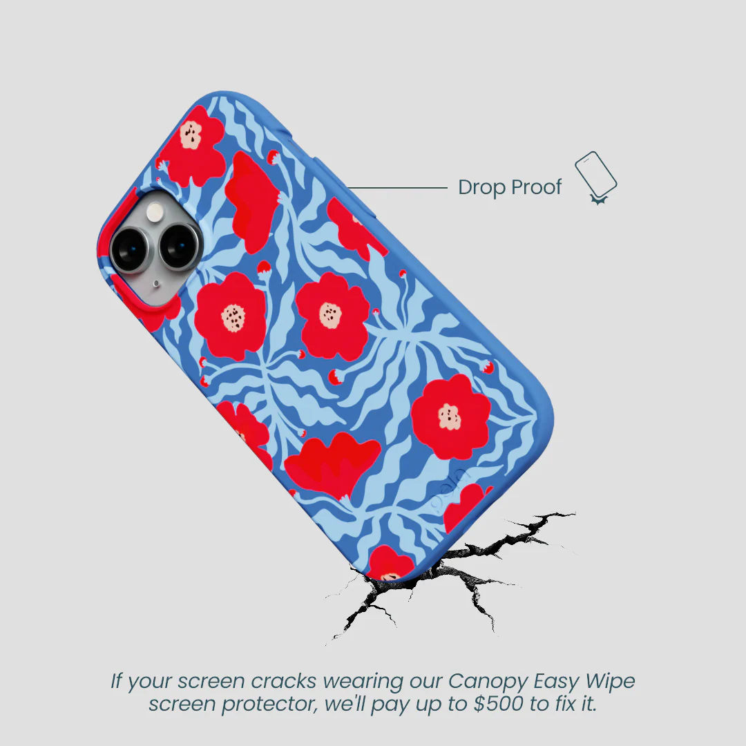 Electric Blue Indigo Ember iPhone 15 Case - Image 4