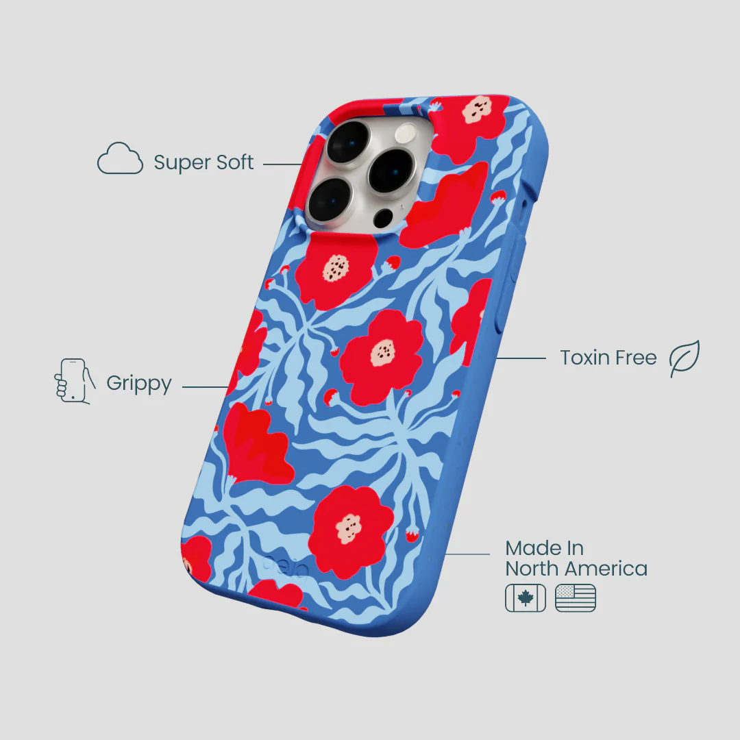 Electric Blue Indigo Ember iPhone 15 Pro Case - Image 3
