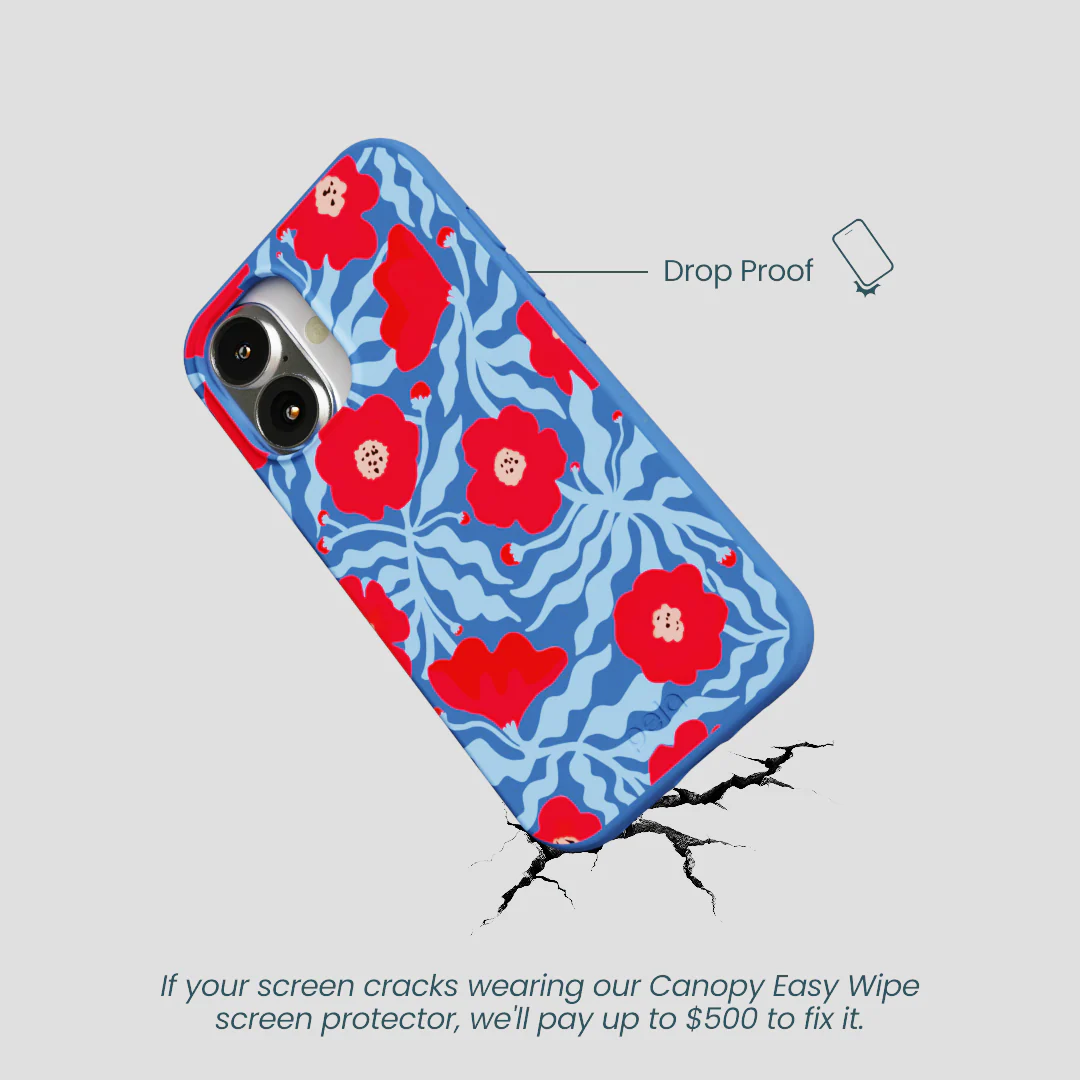 Electric Blue Indigo Ember iPhone 16 Case - Image 4
