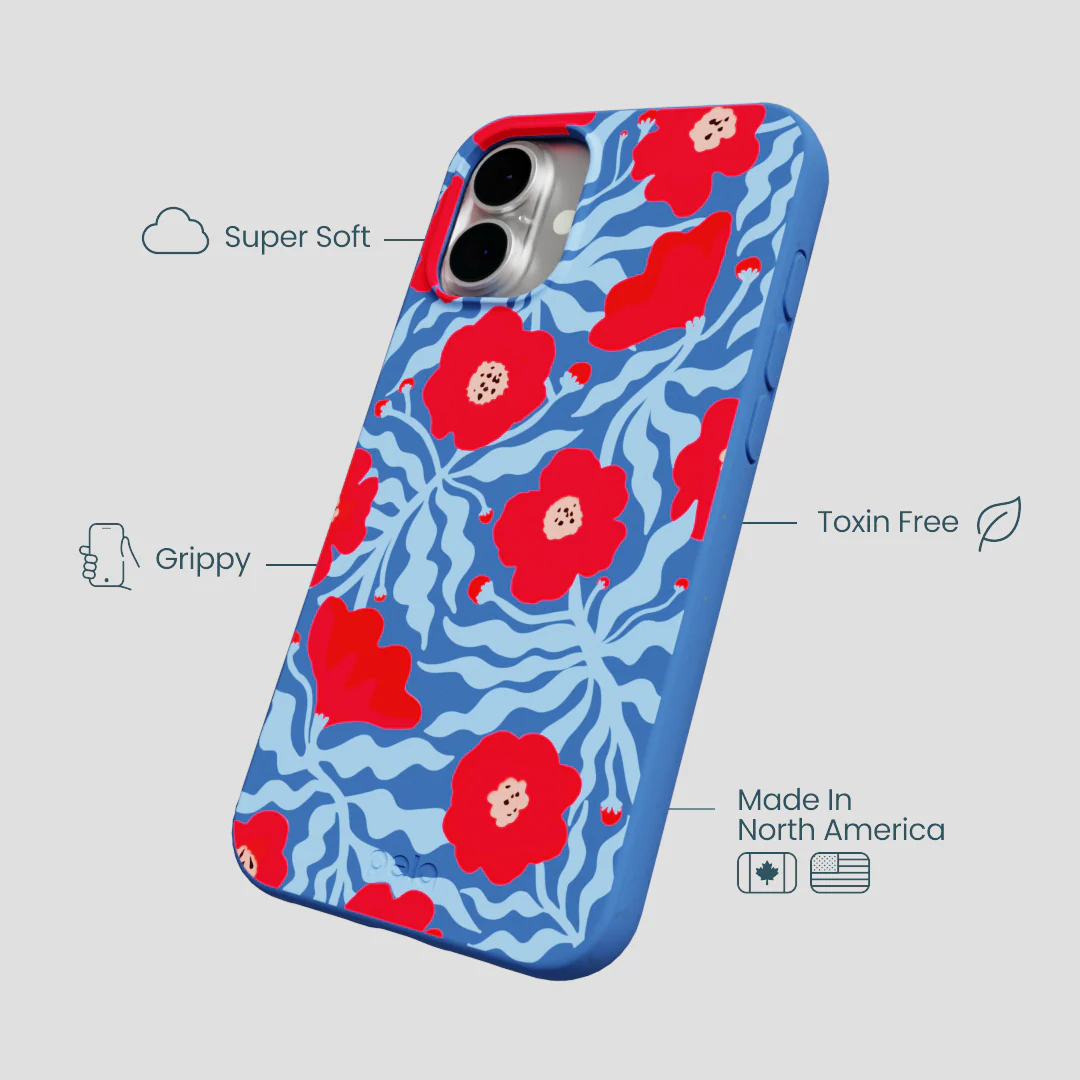 Electric Blue Indigo Ember iPhone 16 Plus Case - Image 3