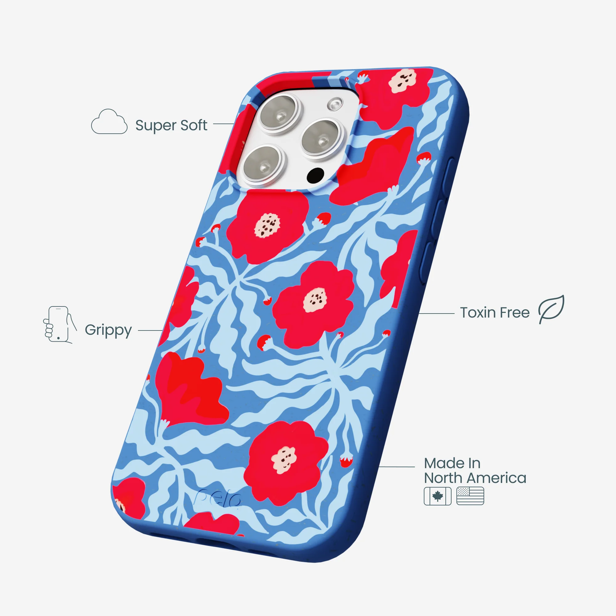 Electric Blue Indigo Ember iPhone 16 Pro Max Case - Image 3