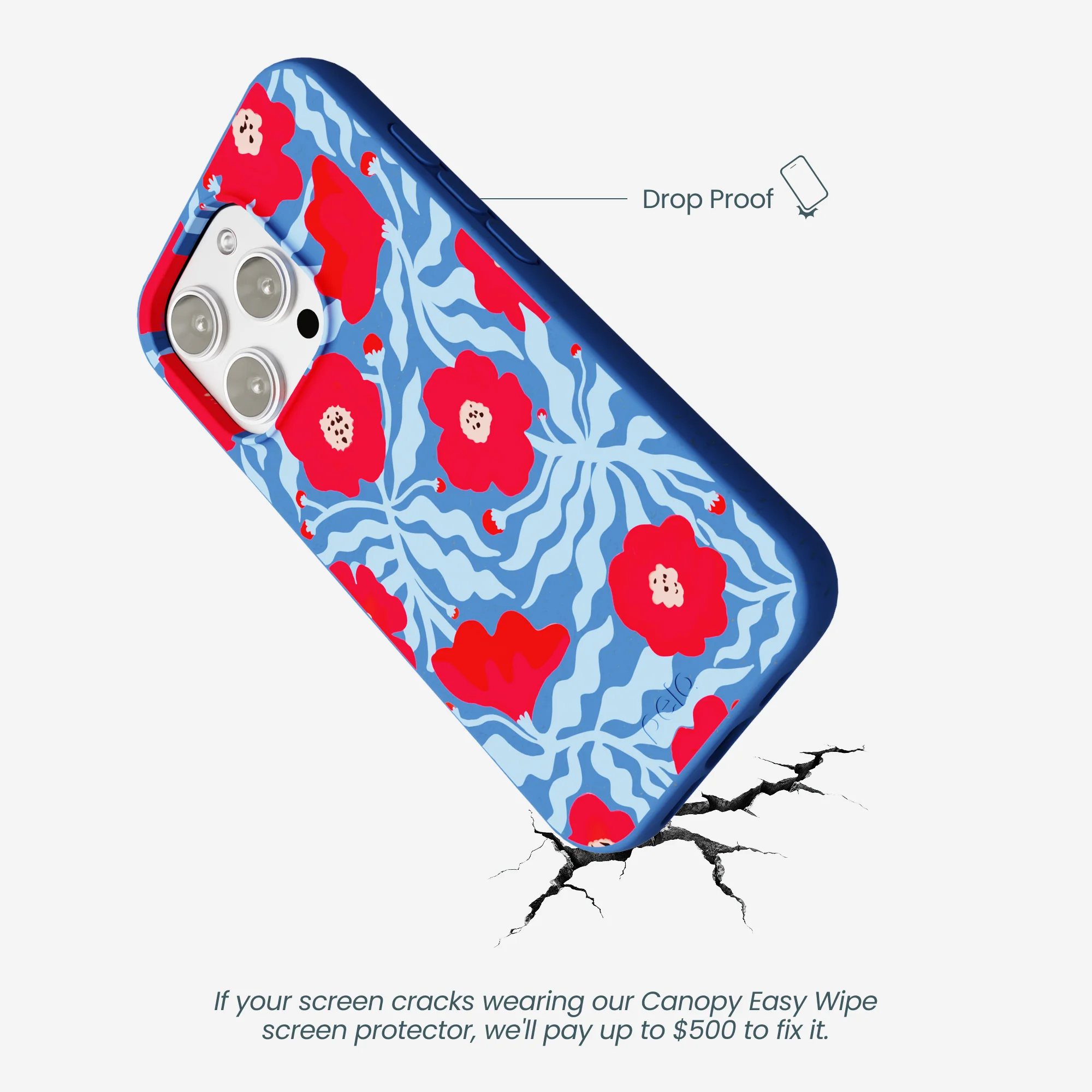 Electric Blue Indigo Ember iPhone 16 Pro Max Case - Image 4