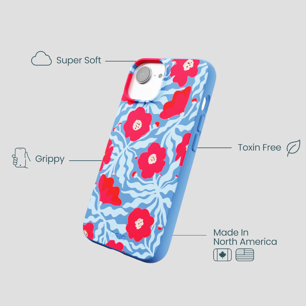 Electric Blue Indigo Ember iPhone 16e/17e Case - Image 3