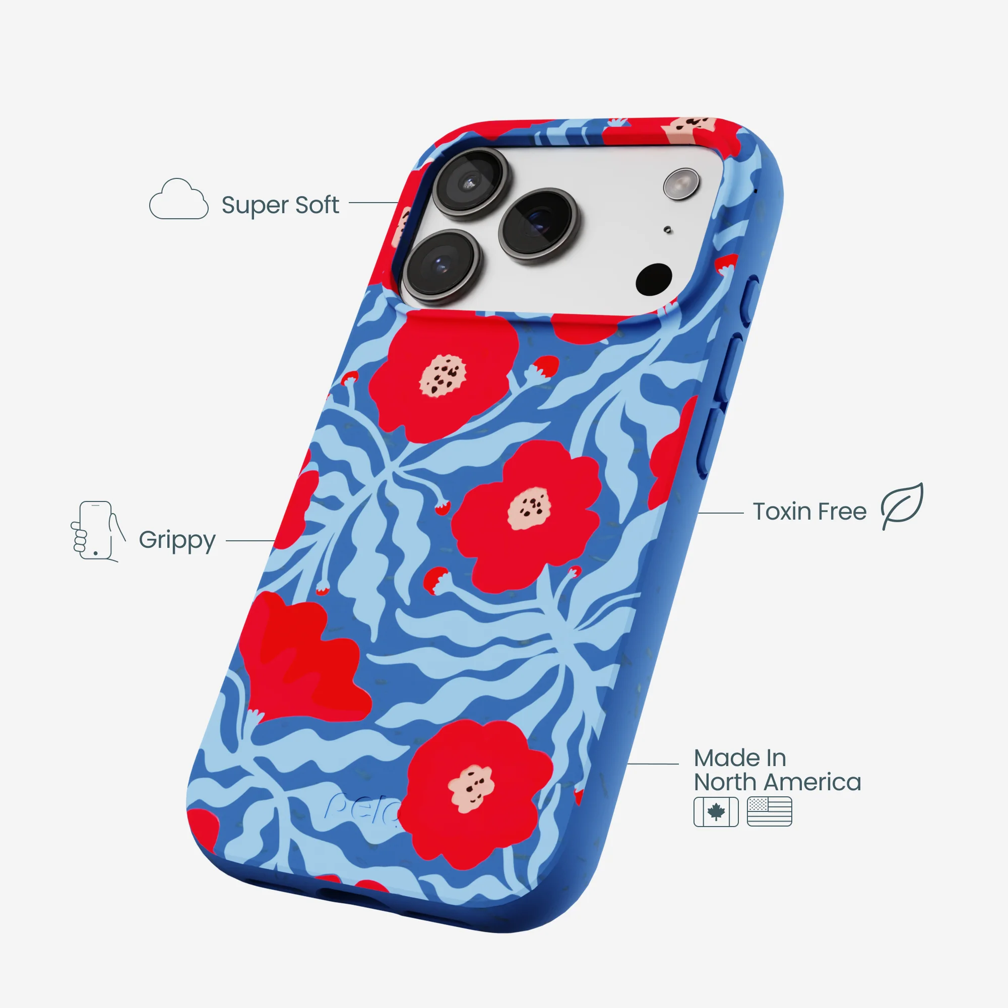 Electric Blue Indigo Ember iPhone 17 Pro Case - Image 3