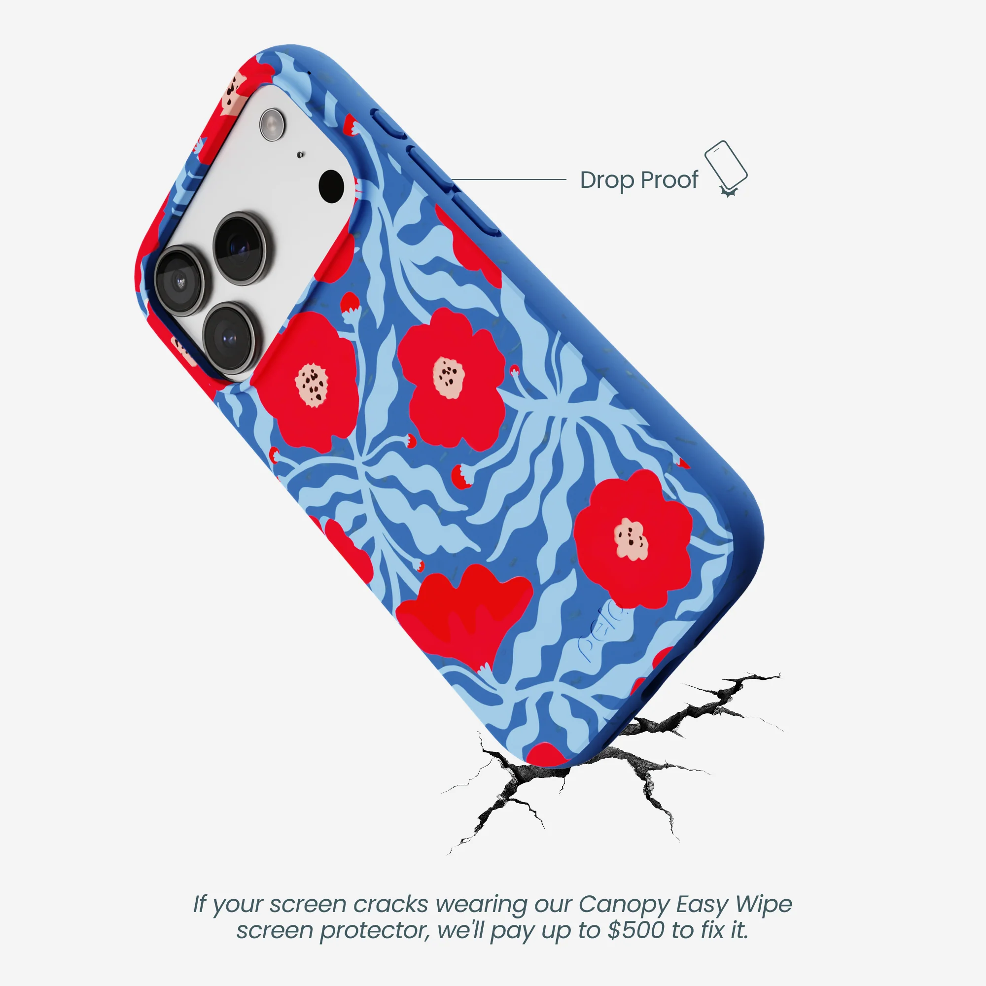 Electric Blue Indigo Ember iPhone 17 Pro Case - Image 4