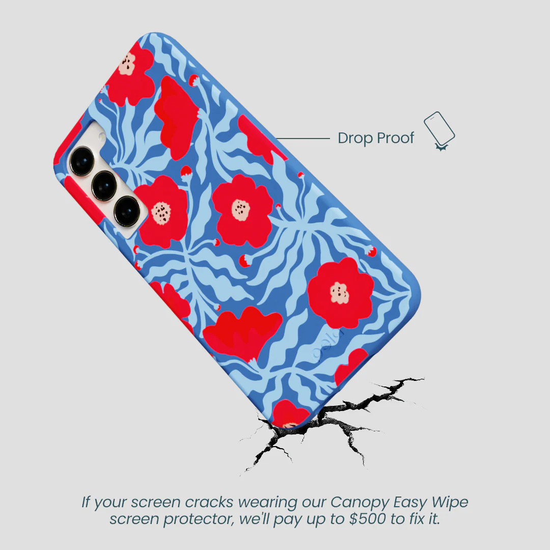 Electric Blue Indigo Ember Samsung Galaxy S24+(Plus) Case - Image 4