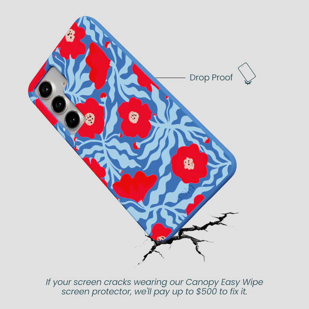 Electric Blue Indigo Ember Samsung Galaxy S25+(Plus) Case - Image 4