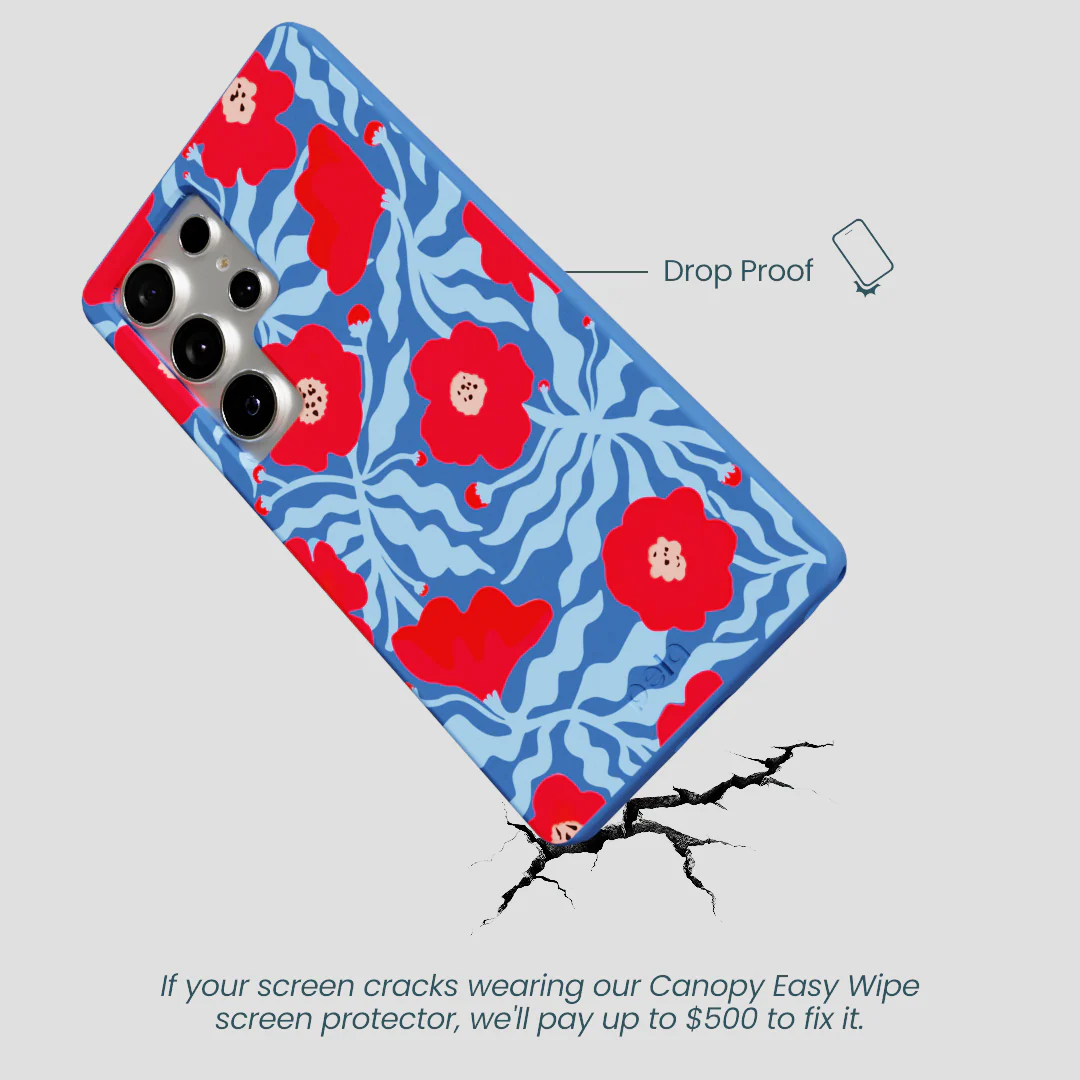 Electric Blue Indigo Ember Samsung Galaxy S25 Ultra Case - Image 4