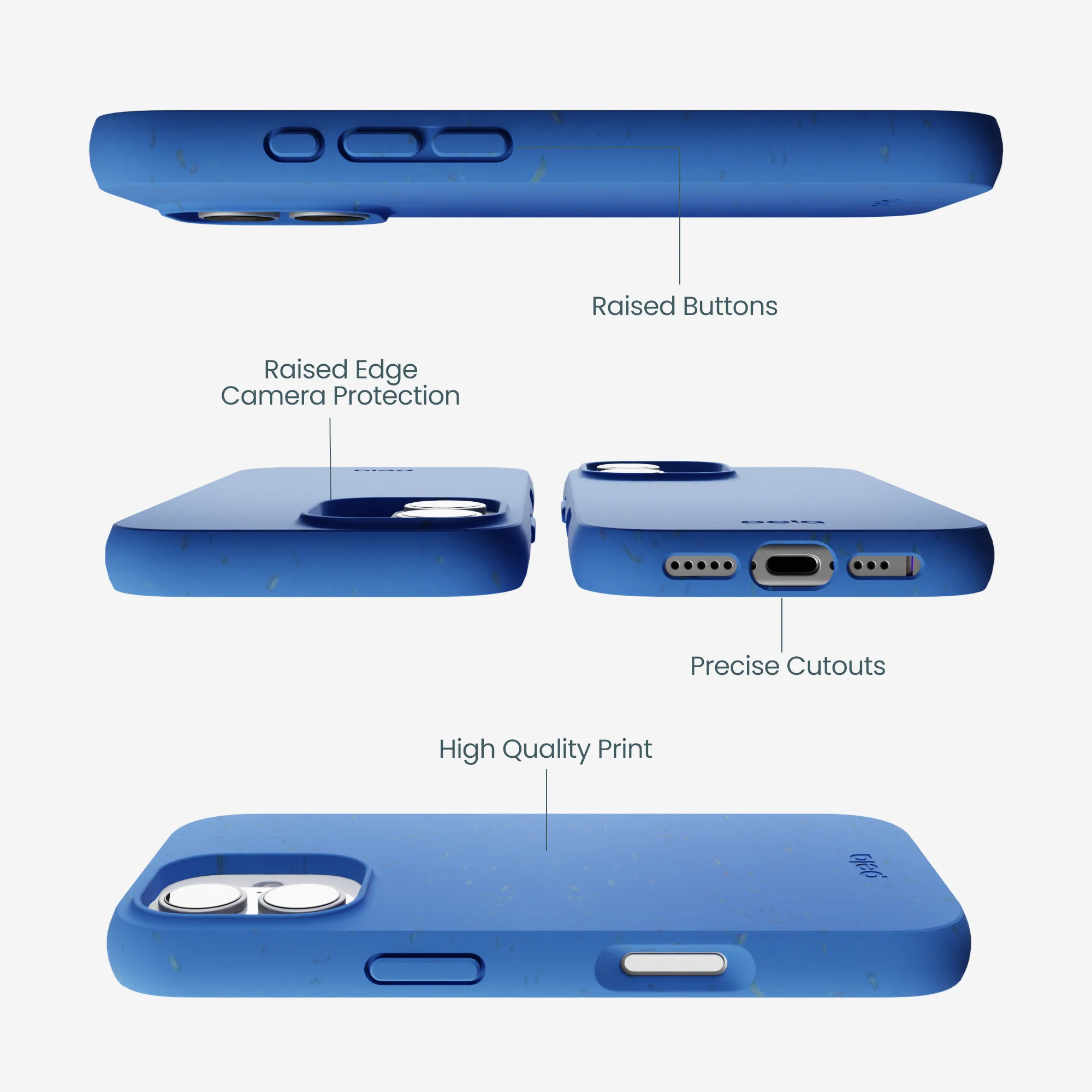 Electric Blue iPhone 17 Case - Image 3