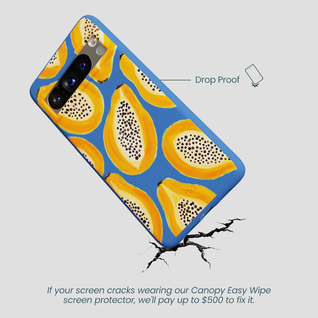 Electric Blue Juicy Papayas Google Pixel 8 Pro Case - Image 5