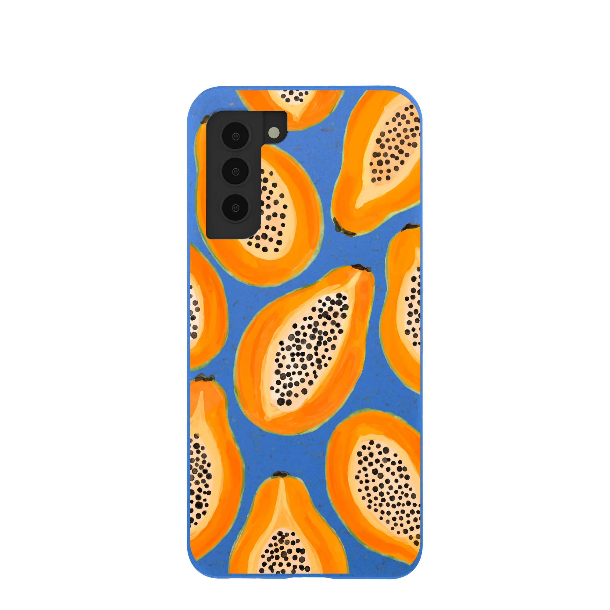 Electric Blue Juicy Papayas Samsung Galaxy S21 Case