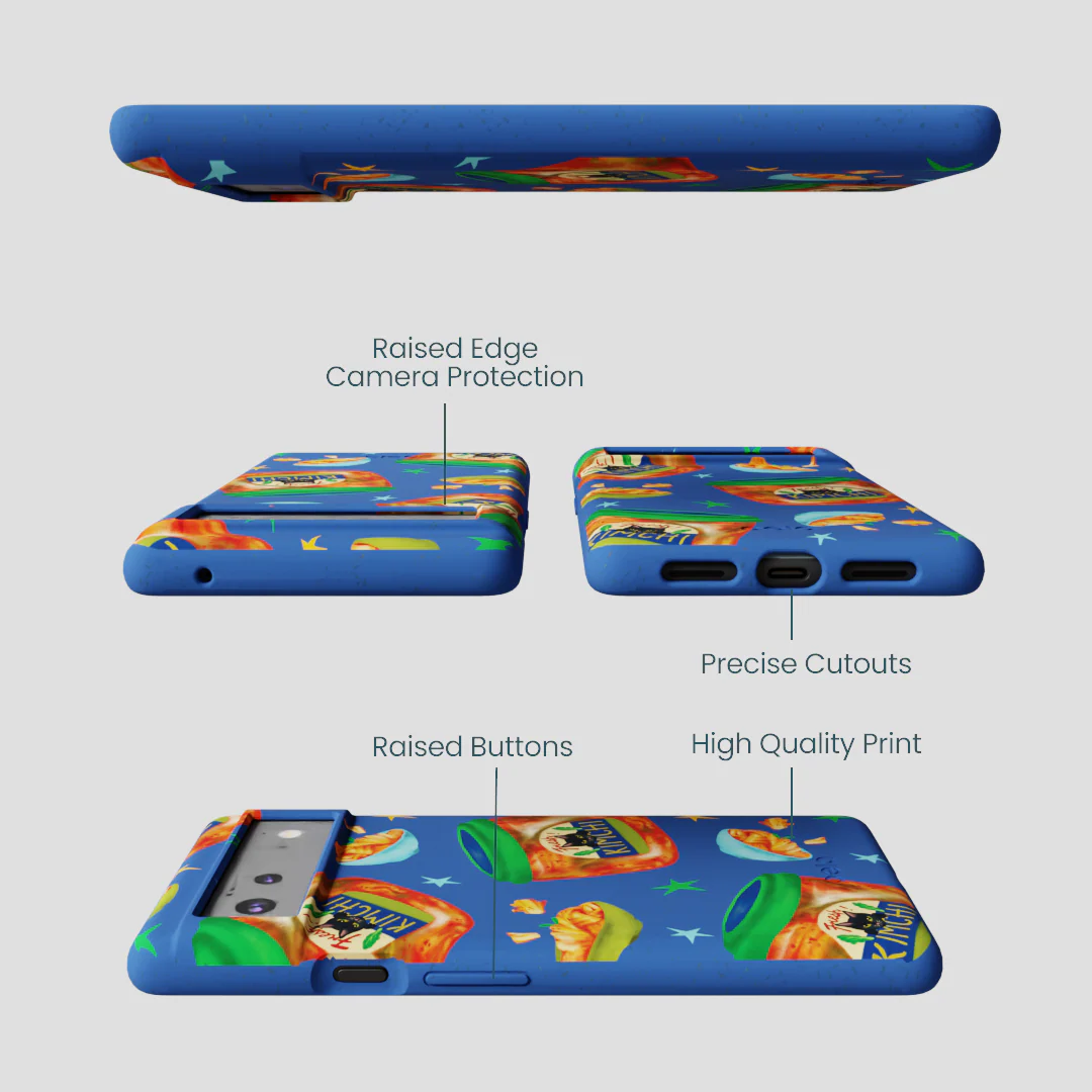 Electric Blue Kimchi Club Google Pixel 6 Case - Image 3