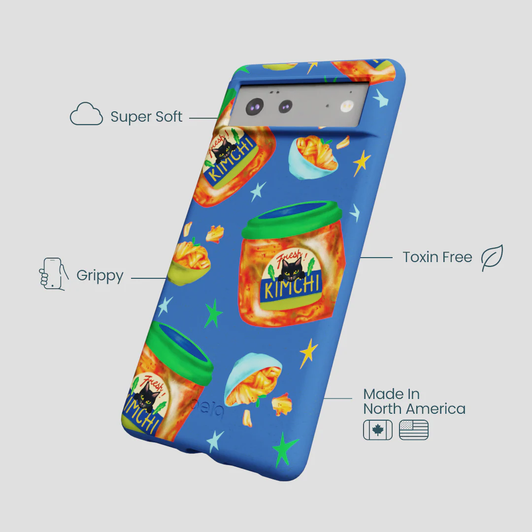 Electric Blue Kimchi Club Google Pixel 6a Case - Image 4