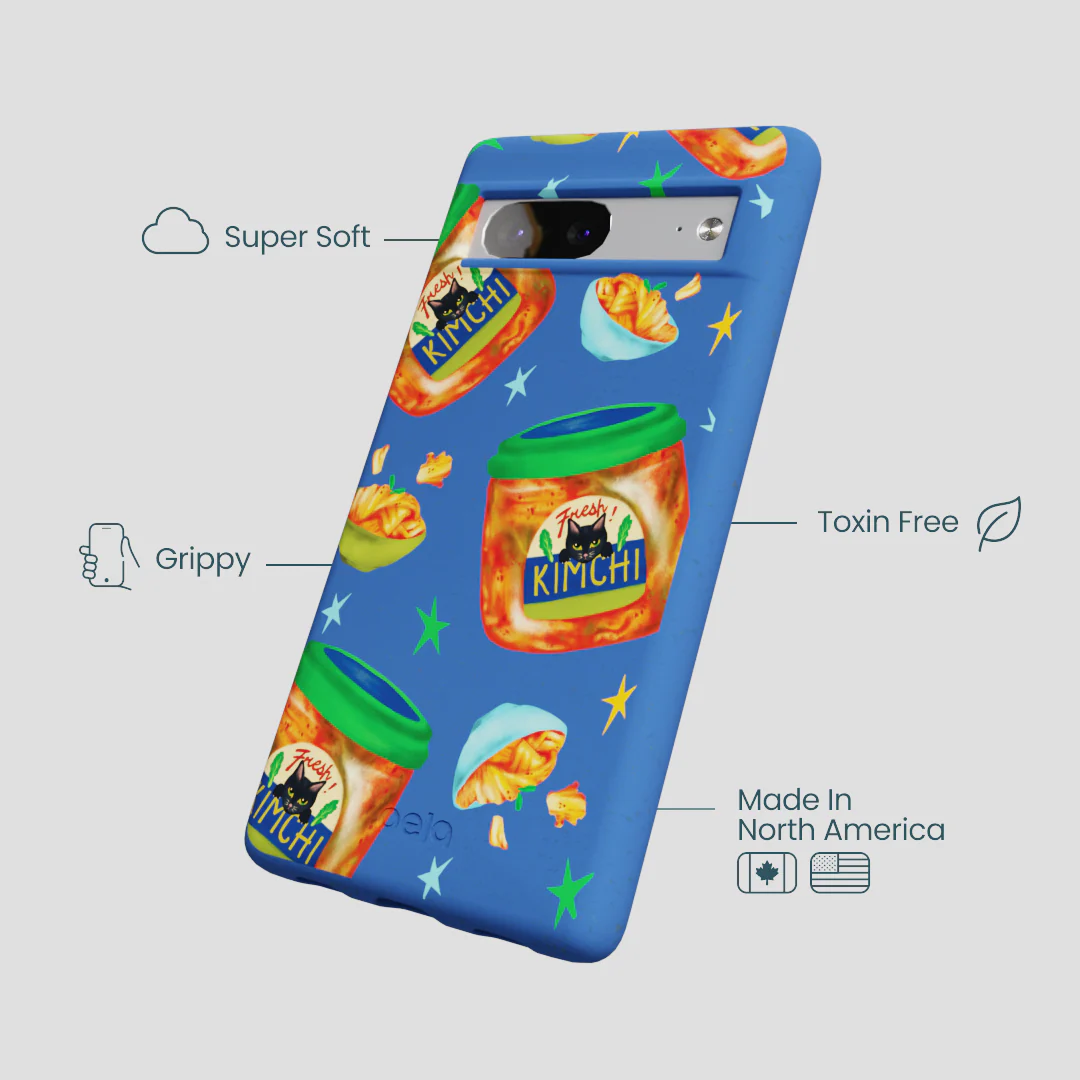 Electric Blue Kimchi Club Google Pixel 7 Case - Image 4