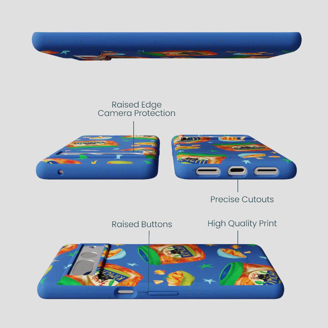 Electric Blue Kimchi Club Google Pixel 7 Pro Case - Image 3