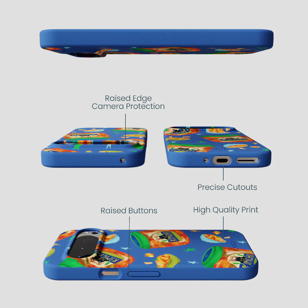Electric Blue Kimchi Club Google Pixel 9/9 Pro Case - Image 3