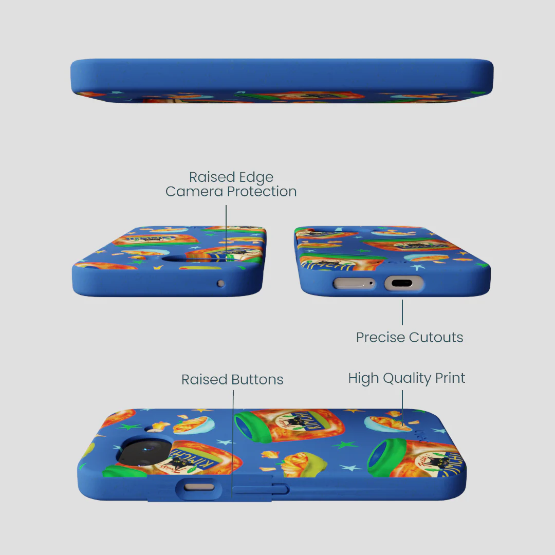 Electric Blue Kimchi Club Google Pixel 9a Case - Image 3
