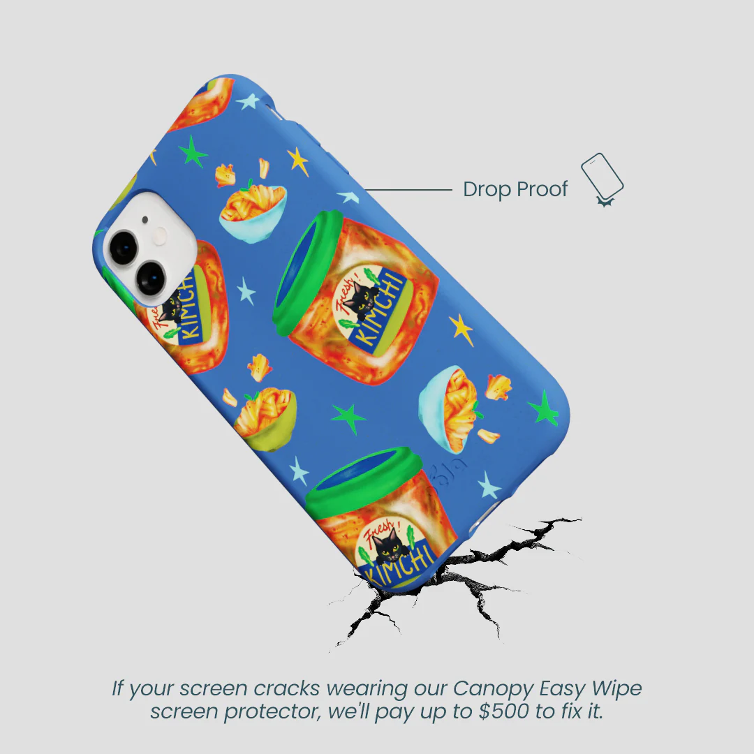 Electric Blue Kimchi Club iPhone 11 Case - Image 5