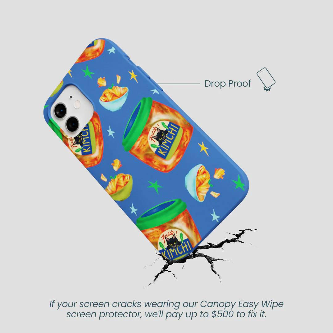Electric Blue Kimchi Club iPhone 12/ iPhone 12 Pro Case - Image 5