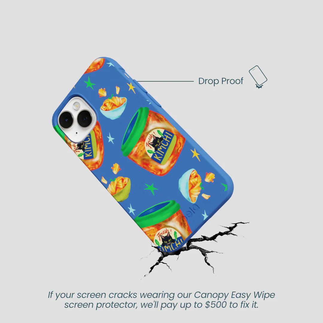 Electric Blue Kimchi Club iPhone 13 Mini Case - Image 5