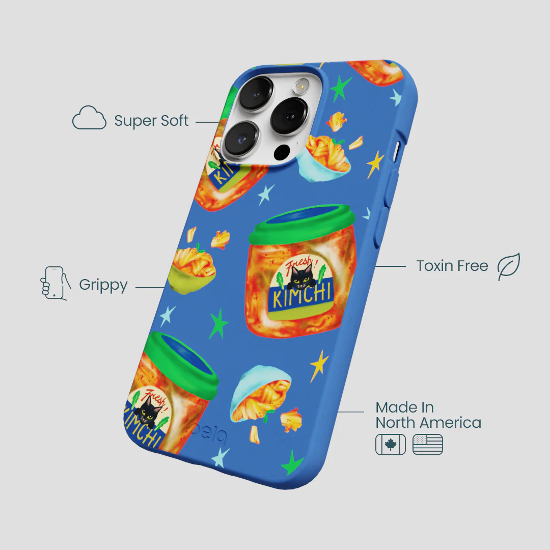 Electric Blue Kimchi Club iPhone 13 Pro Max Case - Image 4