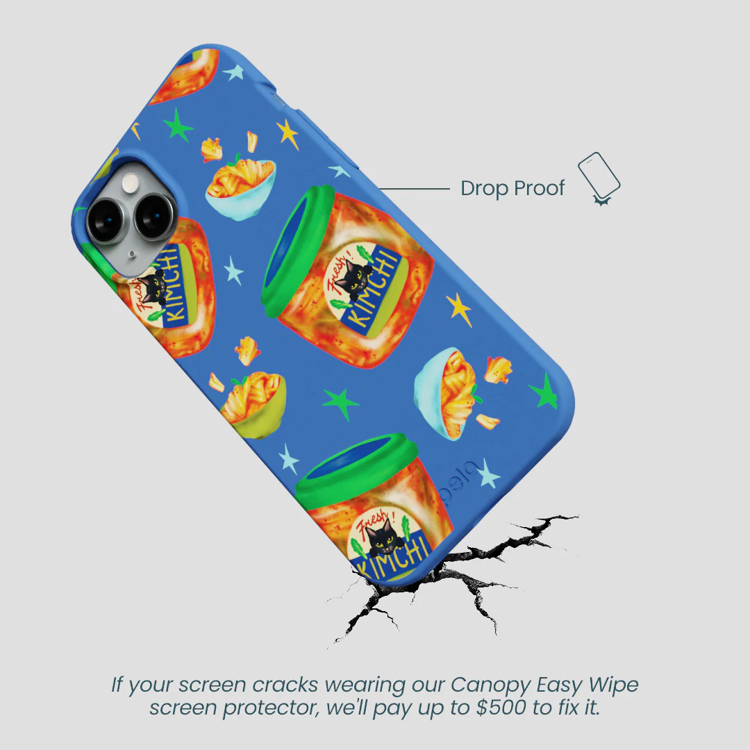 Electric Blue Kimchi Club iPhone 14 Plus Case - Image 5