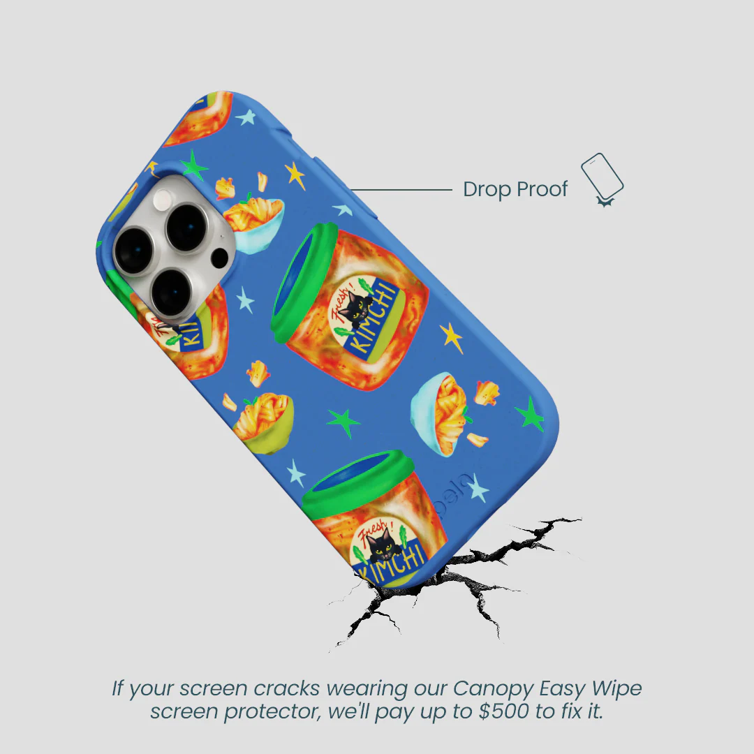 Electric Blue Kimchi Club iPhone 14 Pro Case - Image 5