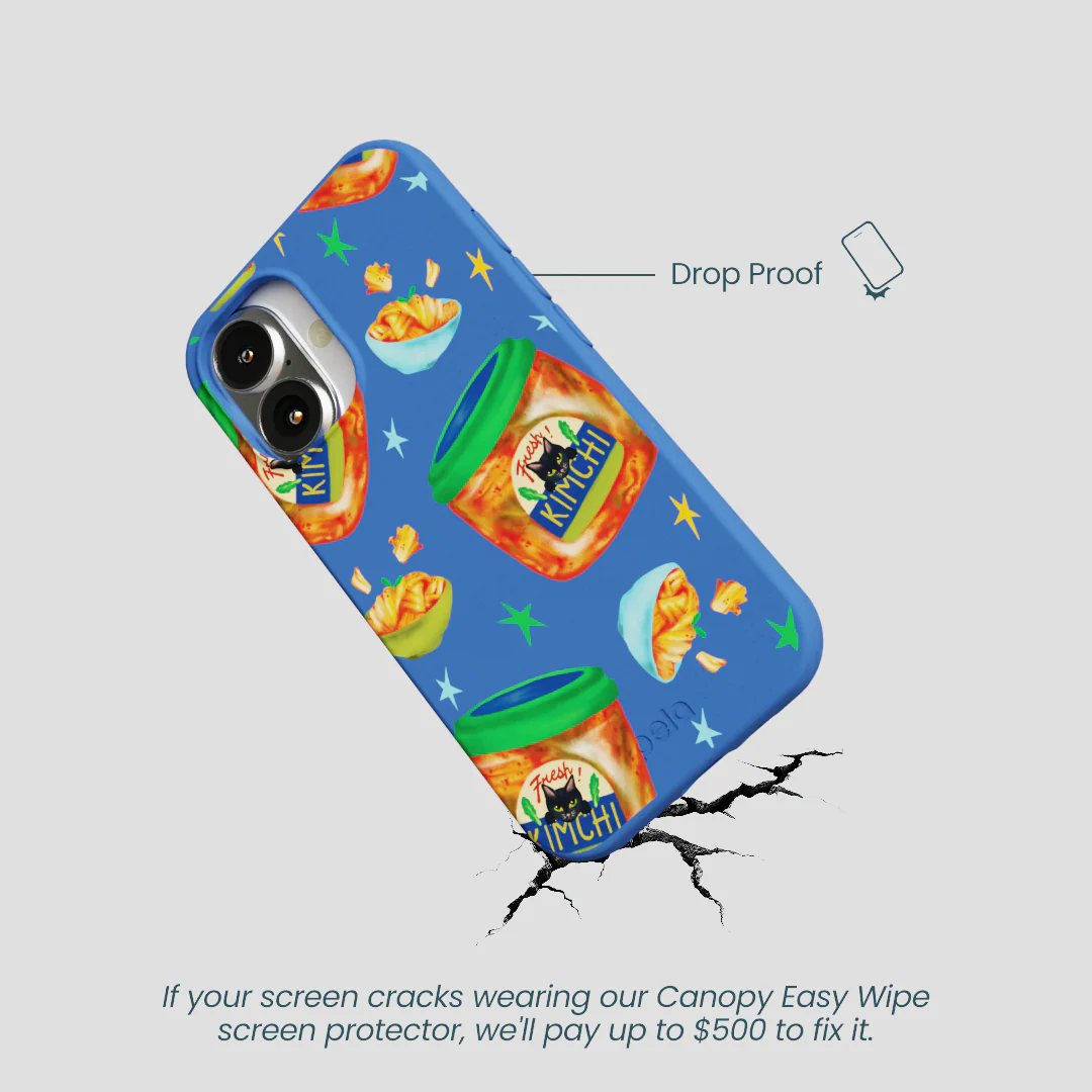 Electric Blue Kimchi Club iPhone 16 Case - Image 5