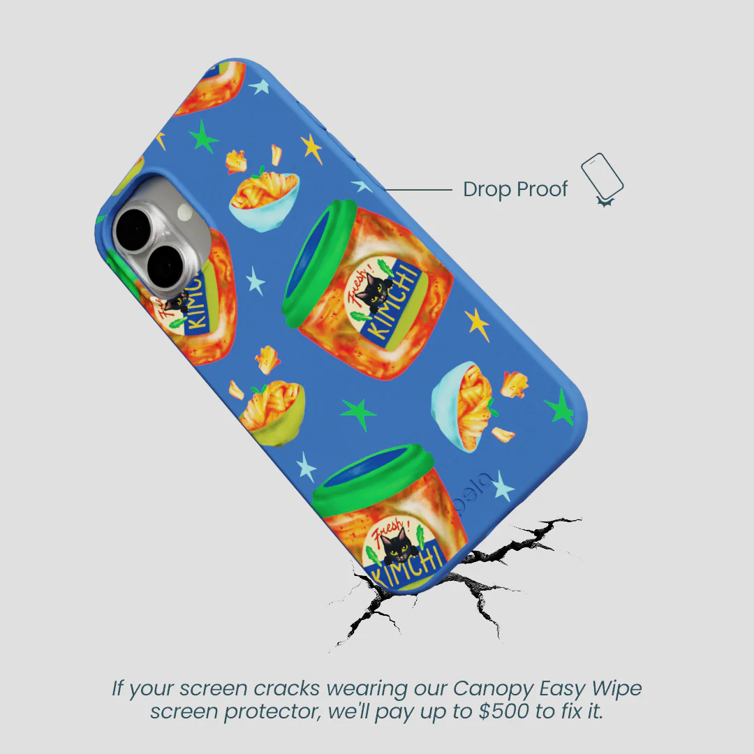Electric Blue Kimchi Club iPhone 16 Plus Case - Image 5