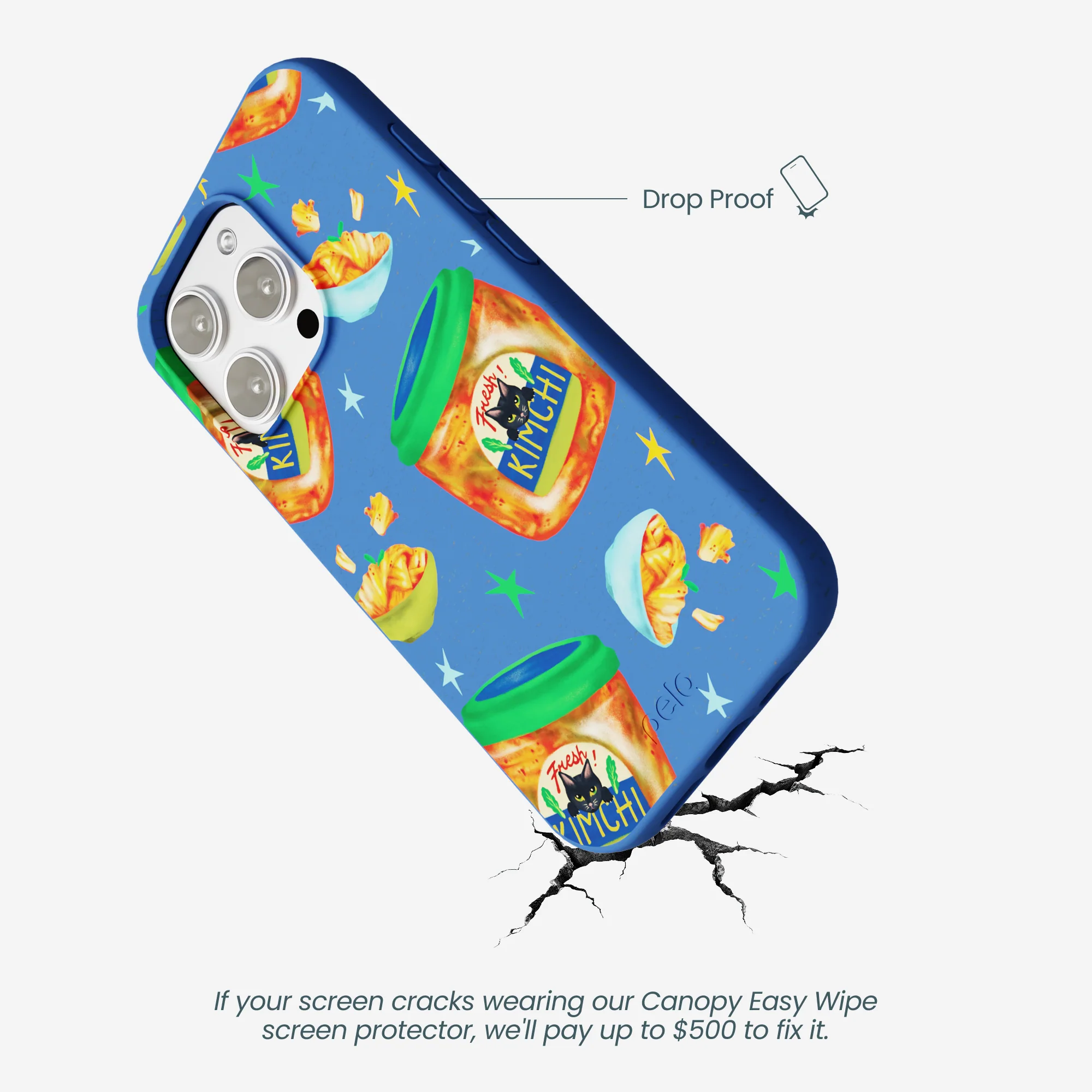 Electric Blue Kimchi Club iPhone 16 Pro Max Case - Image 5